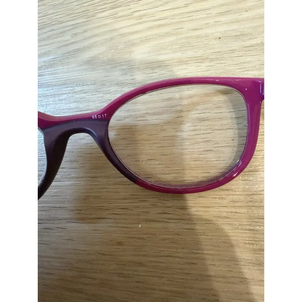 RAY BAN Kids RB1622 3933 Fucsia on Violet Girls Kids Oval Eyeglasses 46-17-130